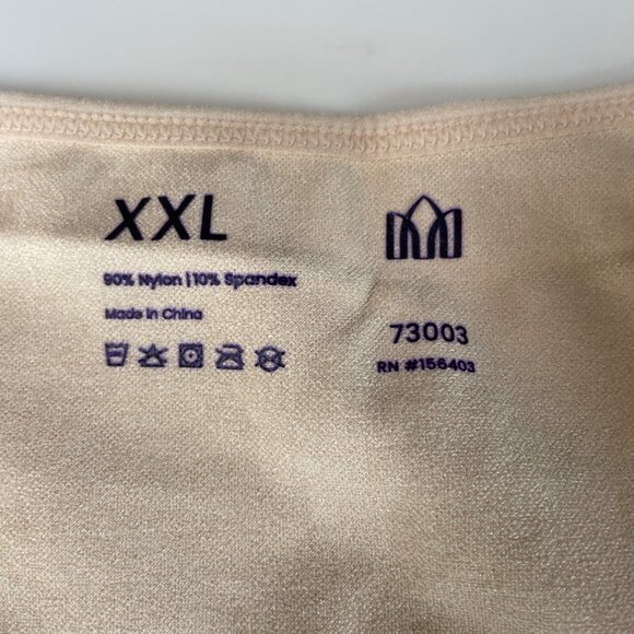 Shapermint Empetua Open Bust Bodysuit Shaper Panty Shapewear Tan Sz XXL 73003 - Picture 7 of 8